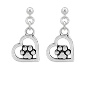 Heart and Paw Earrings, You Walked Into My Heart
