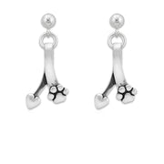 Paw and Heart Earrings, Canine Ties of Love