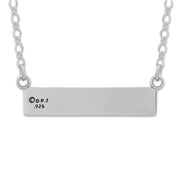 Personalized Sterling Silver Luxury Paw Nameplate Necklace