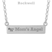 Personalized Sterling Silver Luxury Paw Nameplate Necklace