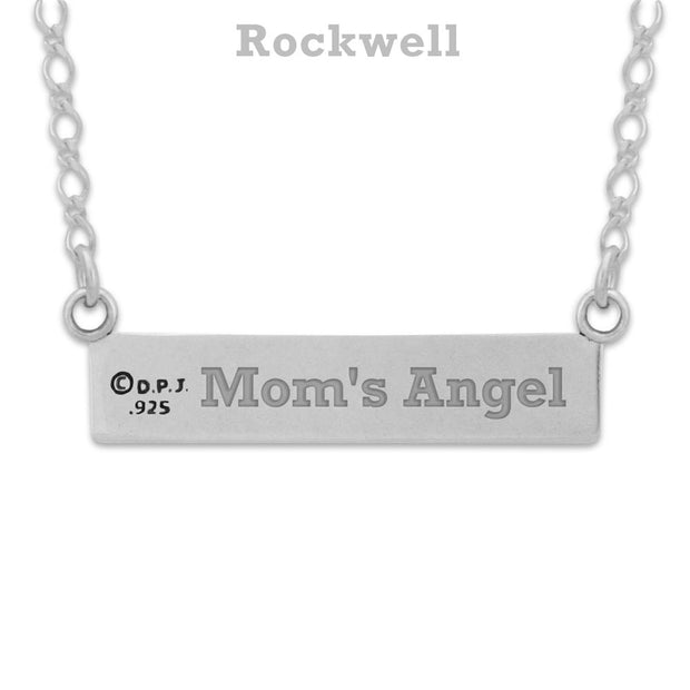 Personalized Sterling Silver Luxury Paw Nameplate Necklace