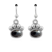 Paw Print Earrings, In 16 Semi-Precious Stones