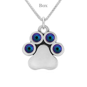 Personalized Crystal Paw Necklace, You Are My Shining Light Birthstone