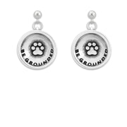 Paw Print Earrings, Be Grounded