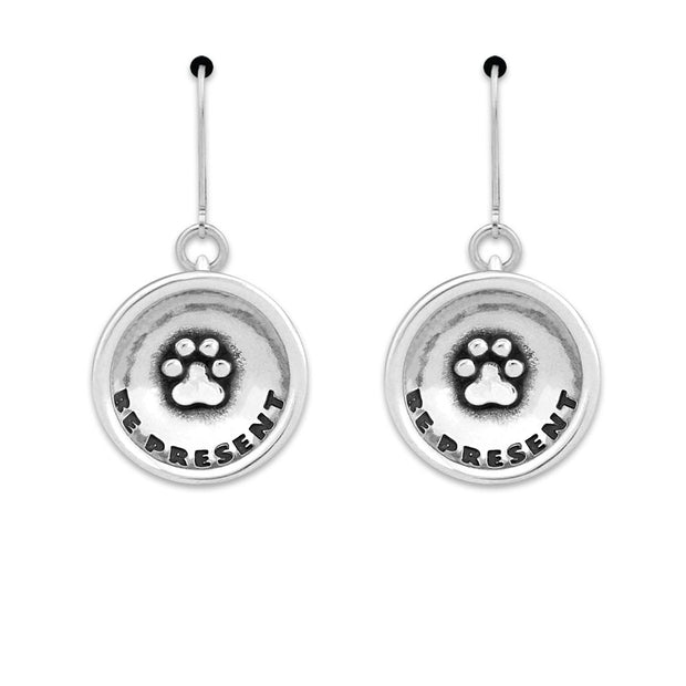 Paw Print Earrings, Be Present