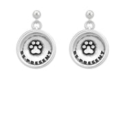 Paw Print Earrings, Be Present