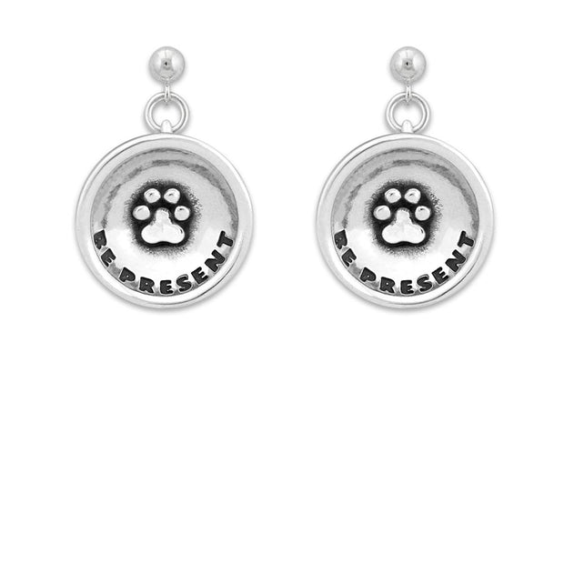 Paw Print Earrings, Be Present