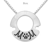Heart and Paw Necklace, Piece Of My Heart Pendant