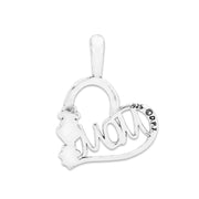 Dog Mom Necklace, Pawsome Mom Pendant