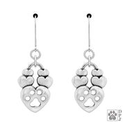 Can You Feel The Love Paw Print Earrings and Jewelry