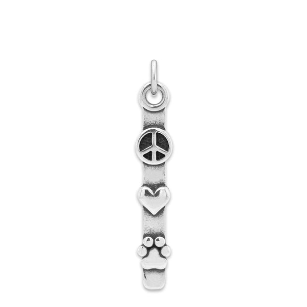 Peace Love Paws Necklace and Jewelry in Sterling Silver