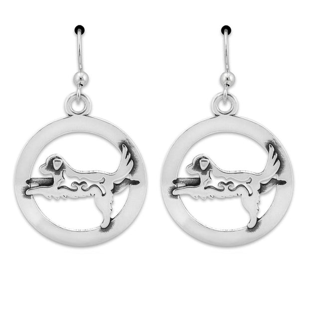 Warrior III Yoga Pose Earrings Doga Jewelry in Sterling Silver