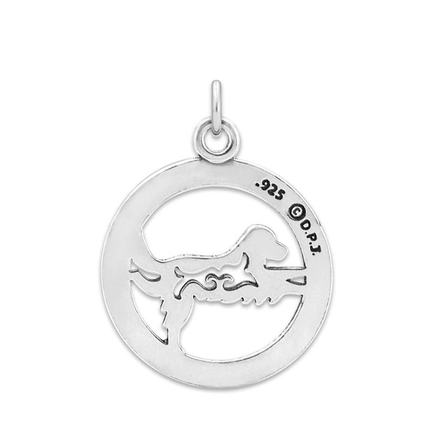 Warrior III Yoga Pose Necklace Doga Jewelry in Sterling Silver
