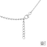 VIP Whippet CZ Necklace, Head