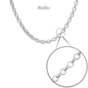 Sterling Silver Rollo Chain 16"