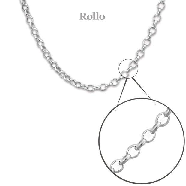 Sterling Silver Rollo Chain 20"