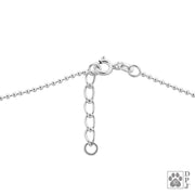 Heart and Paw Charm Anklet, Sterling Silver One Love Ankle Bracelet, w/Close To My Heart