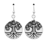 Dog Memorial Gift, Sterling Silver Tree of Life Earrings