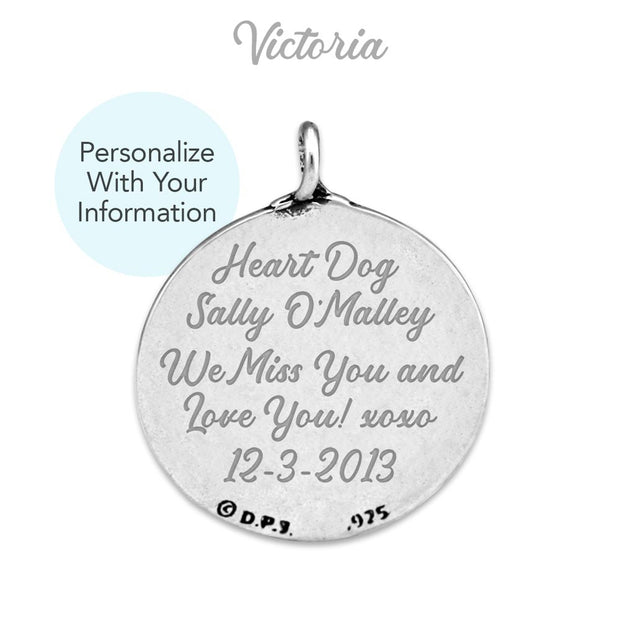 Personalized Dog Memorial Gift, Sterling Silver Tree of Life Pendant