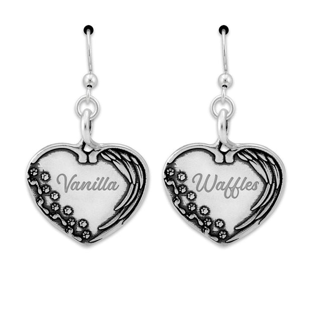 Personalized Pet Memorial Gift, Sterling Until We Meet Again Earrings