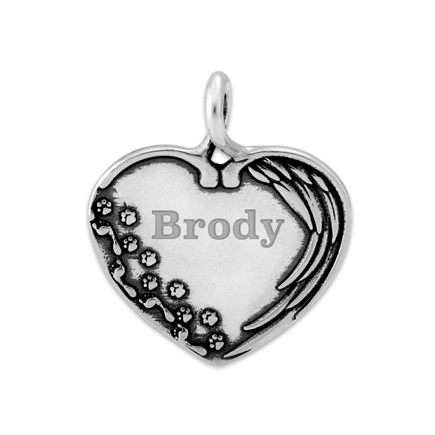Personalized Pet Remembrance Gift Sterling Until We Meet Again Pendant
