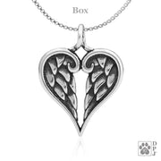A Personalized Sterling Silver Angel Necklace