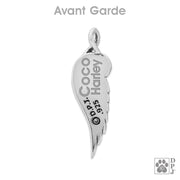 Personalized Angel Wing Pendant, Sterling Silver Let Me Carry You Home Necklace