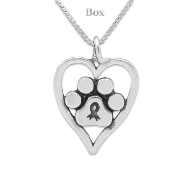 Personalized Paw Print Necklace You Will Always Be Forever in My Heart