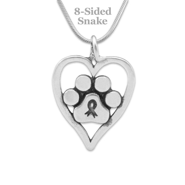 Personalized Paw Print Necklace You Will Always Be Forever in My Heart