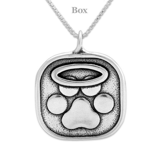 Personalized Rainbow Bridge Sterling Silver Believe in Angels Necklace
