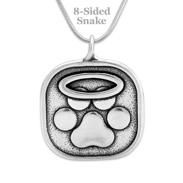 Personalized Rainbow Bridge Sterling Silver Believe in Angels Necklace