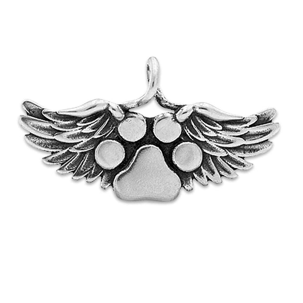 Personalized Angel Remembrance Jewelry, Sterling Heavens Paws Pendant