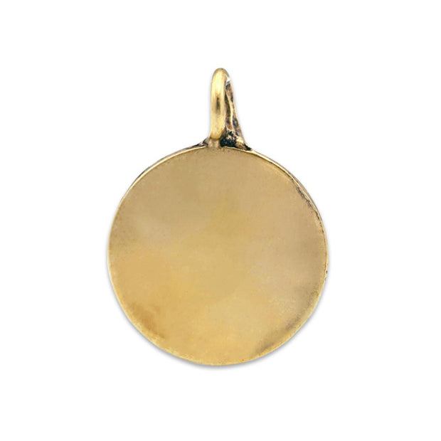 Personalized Pet Memorial, Gold Bronze Reflection Paws Necklace