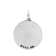 Personalized Pet Memorial, Sterling Silver Reflection Paws Necklace