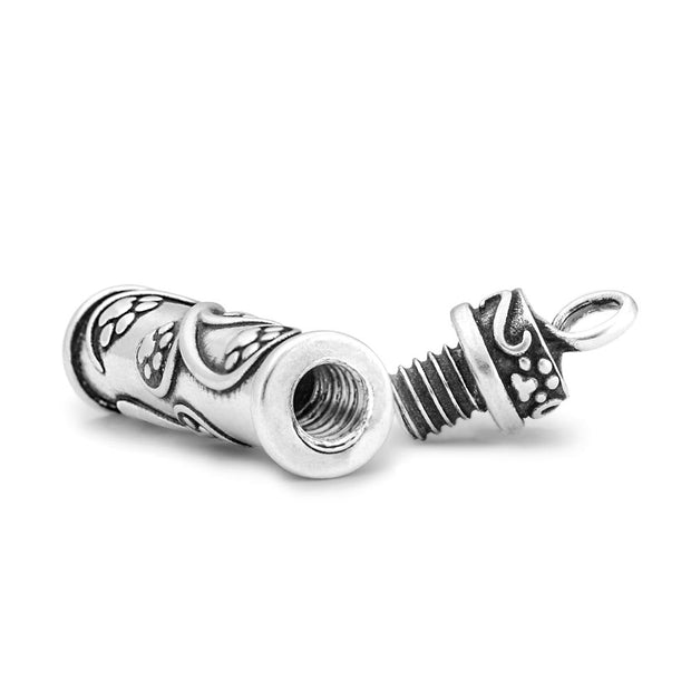 Paw Print Urn, Sterling Silver Journey Paws Urn Pendant -- new