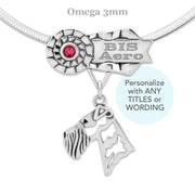 Personalized Best In Show Airedale Terrier Necklace, GCH Jewelry