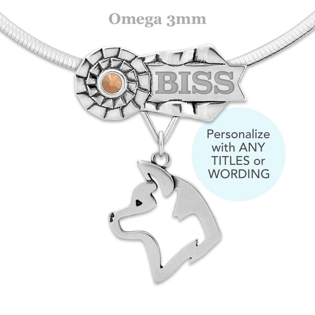 Personalized Best In Show Akita Necklace, RATM Jewelry