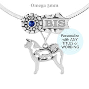 Custom Akita Rosette Necklace,  GCH Jewelry