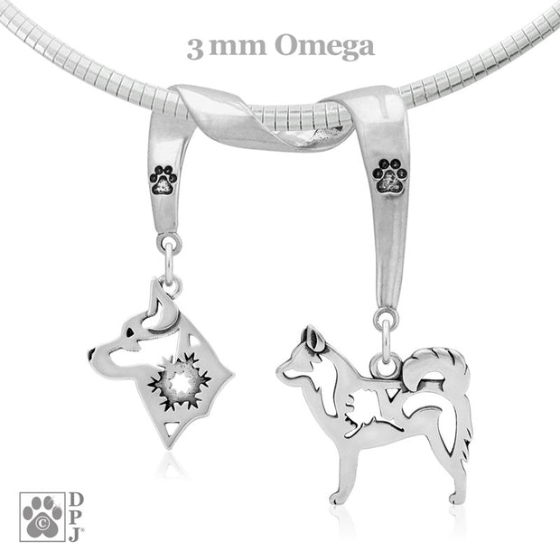 Sterling Silver Alaskan Klee Kai Necklace & Gifts
