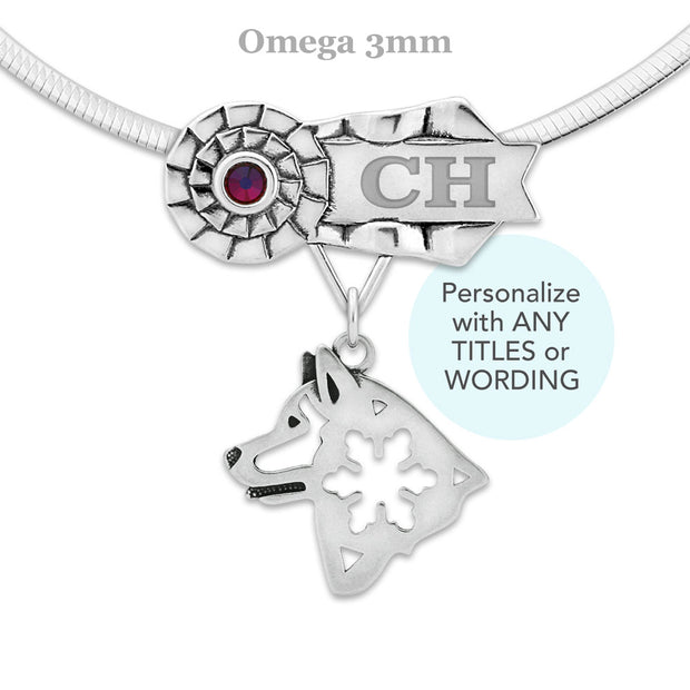 Personalized Best In Show Alaskan Malamute Necklace, GCH Jewelry