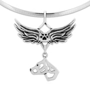 American Staffordshire Terrier Angel Wing Necklace