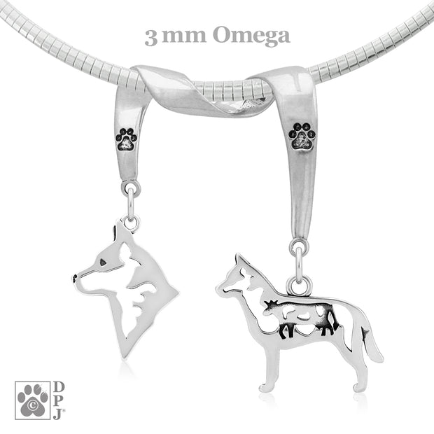 Sterling Silver Australian Cattle Dog Necklace & Gifts