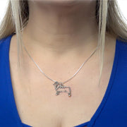 Sterling Silver Australian Shepherd Necklace Jewelry