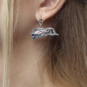Australian Shepherd Crystal Earrings