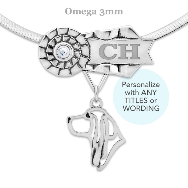 Personalized Best In Show Basset Hound Necklace