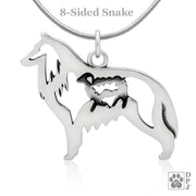 Belgian Sheepdog Necklace Jewelry in Sterling Silver