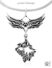 Berger Picard Memorial Necklace, Angel Wing Jewelry