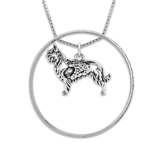 Sterling Silver Berger Picard Necklace w/Paw Print Enhancer, Body