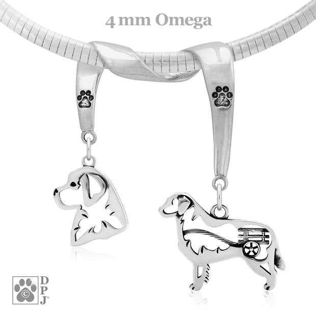 Sterling Silver Bernese Mountain Dog Necklace & Gifts