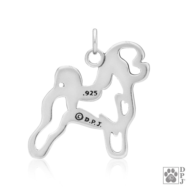 Bichon Frise Necklace Jewelry in Sterling Silver